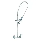 image of T&S Brass B-0133-CCB-CR Easyinstall Pre-Rinse Unit, 8" Wall Mount Base