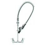 image of T&S Brass B-0133-CR-V-BCE Easyinstall Pre-Rinse Unit, 8" Wall Mount