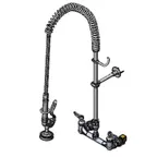 image of T&S Brass B-0133-CR-V-BE Easyinstall Pre-Rinse Unit, 8" Wall Mount