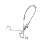 image of T&S Brass B-0152-CR-C-TEE B-Tee-Rgd, B-0155-Lnez & 073X Double-Joint Nozzle