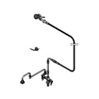 image of T&S Brass B-0179-01-CR Pre-Rinse Unit, Double, Deck Mount, Single Hole Base