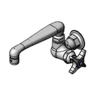 image of T&S Brass B-0216 Sink Faucet, Single with 6" Cast Nozzle, Wall Mounted
