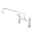 image of T&S Brass B-0220-EE Mixing Faucet, Deck Mount, 18" Swing Nozzle