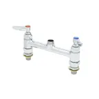 image of T&S Brass B-0220-LNCCM Pantry, Double, Swivel Base Faucet, 8" Centers