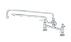 image of T&S Brass B-0220-U18 Ultrarinse 8” Deck Mount Mixing Faucet with Polished Chrome Plated Brass Body