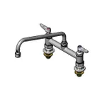 image of T&S Brass B-0221-CR-K-V22 Mixing Faucet, Double, Deck Mount