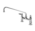 image of T&S Brass B-0221-M Mixing Faucet, Deck Mount, 12" Swing Nozzle