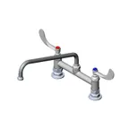 image of T&S Brass B-0221-WH4 Pantry Mixing Faucet, Double, Deck Mount