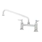 image of T&S Brass B-0221 Mixing Faucet, Deck Mount, 12" Swing Nozzle
