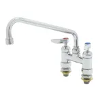 image of T&S Brass B-0225-61X-CCCR Double Pantry Faucet, Deck Mount, 4" Oc