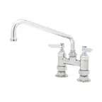 image of T&S Brass B-0225-CC Mixing Faucet, Deck Mount, 12" Swing Nozzle