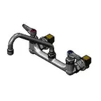 image of T&S Brass B-0230-166X-CRK Pantry Mixing Faucet, Double, Wall Mount