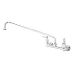 image of T&S Brass B-0230 Sink Mixing Faucet, 18" Swing Nozzle, Wall Mounted