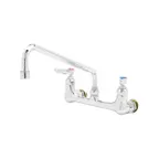 image of T&S Brass B-0231-CC-CRM Pantry Faucet, Double, Wall Mount, 8" Centers