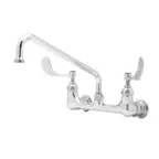 image of T&S Brass B-0231-WH4 Faucet, 12" Swing Nozzle (062X), Wall Mount, 8" Centers