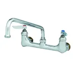 image of T&S Brass B-0232-CC Sink Mixing Faucet, 6" Swing Nozzle, Wall Mounted