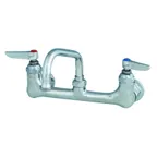 image of T&S Brass B-0232-EE Sink Mixing Faucet, 6" Swing Nozzle, Wall Mounted