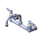 image of T&S Brass B-0232-F1-CR-SC Mixing Faucet, 6" Swing Nozzle (059X), Wall Mount