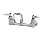 image of T&S Brass B-0232-M Sink Mixing Faucet, 6" Swing Nozzle, Wall Mounted