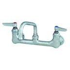image of T&S Brass B-0232 Sink Mixing Faucet, 6" Swing Nozzle, Wall Mounted