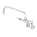 image of T&S Brass B-0235-61X-CREK Double Pantry Faucet, Splash/Wall Mount