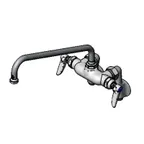 image of T&S Brass B-0241 Sink Mixing Faucet, 12" Swing Nozzle, Wall Mounted