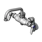 image of T&S Brass B-0242 Pantry Faucet, Double, 6" Swing Nozzle, Wall Mount