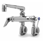 image of T&S Brass B-0243 Sink Mixing Faucet, 6" Cast Nozzle, Wall Mounted, with Aerator