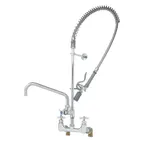 image of T&S Brass B-0287-427-BC Big-Flow Pre-Rinse Unit, Wall Mount, 8" Centers