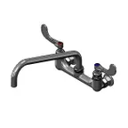 image of T&S Brass B-0290-14-WH4 Big-Flo Mixing Faucet, Wall Mount, 8" Adjustable Centers