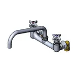 image of T&S Brass B-0290-CVH Big-Flo Mixing Faucet, Wall Mount, 8" Adjustable Centers