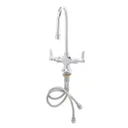 image of T&S Brass B-0300-VR Double Pantry Faucet, Deck Mount, Single Hole Base