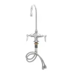 image of T&S Brass B-0301-01 Double Pantry Faucet, Deck Mount, Single Hole Base