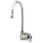 image of T&S Brass B-0310 Single Sink Faucet, with Gooseneck, Wall Mounted