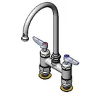 image of T&S Brass B-0325-CC-CR Mixing Faucet, Deck Mount, 4" Adjustable Centers
