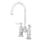 image of T&S Brass B-0325-CR Mixing Faucet, Deck Mount, 4" Adjustable Centers