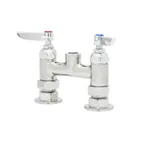 image of T&S Brass B-0325-LNCC Pantry Faucet, Double, Deck Mount, 4" Centers