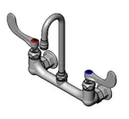image of T&S Brass B-0330-01-WH4 Mixing Faucet, Wall Mount, 8" Adjustable Centers