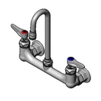 image of T&S Brass B-0330-01 Mixing Faucet, Wall Mount, 8" Adjustable Centers