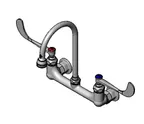 image of T&S Brass B-0350 Surgical Sink Mixing Faucet, Wall Mount, 8" Adjustable Centers