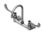 image of T&S Brass B-0351 Surgical Sink Mixing Faucet, Wall Mount, 8" Adjustable Centers