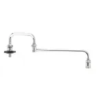 image of T&S Brass B-0585 Pot Filler Nozzle, 18" Double-Jointed, 1/2" Npt Inlet