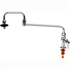 image of T&S Brass B-0590 Pot Filler Faucet, Deck Mount, Double-Jointed, 18"L