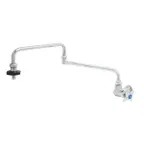 image of T&S Brass B-0594-CR Pot Filler Faucet, Wall Mount, Double-Jointed, 24"L