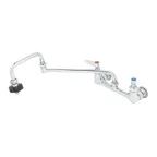 image of T&S Brass B-0597-LF20 Pot Filler Faucet, Wall Mount Mixing Faucet, 8" Centers