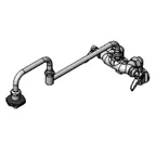 image of T&S Brass B-0599-CR Pantry Faucet, Double, Wall Mount, Adjustable Centers