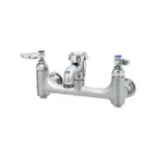 image of T&S Brass B-0674-CR-BSTR Sink Faucet, Wall Mount, 8" Centers