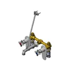 image of T&S Brass B-0697-ST Service Sink Faucet, Concealed Mixing Valve, Integral Stops