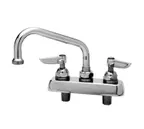 image of T&S Brass B-1100-M Faucet Workboard, 6" Swing Nozzle, Deck Mounted, Bronze Body