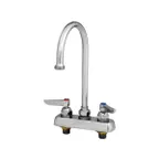 image of T&S Brass B-1110-132XF1CR Faucet Workboard, Swivel, Deck Mount, 10-1/8" Long